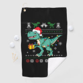 Ugi Christmas Sweater Dinosaurier Boys Kids Pajama Golfhandtuch (Insitu)