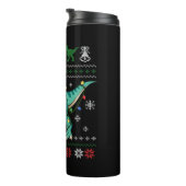 Ugi Christmas Sweater Dinosaurier Boys Kids Pajama Thermosbecher (Nach rechts gedreht)