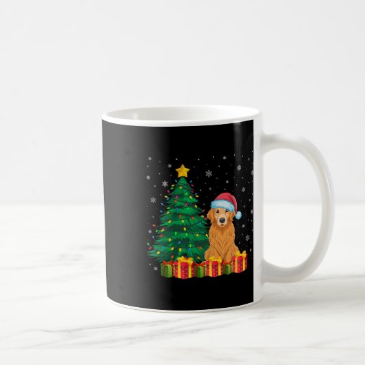 Ugi Golden Retriever Weihnachtsmannmütze Christmas Kaffeetasse (Rechts)
