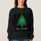 Ugi Karierter Weihnachtsbaum Sweatshirt (Vorderseite)