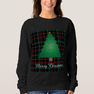 Ugi Karierter Weihnachtsbaum Sweatshirt
