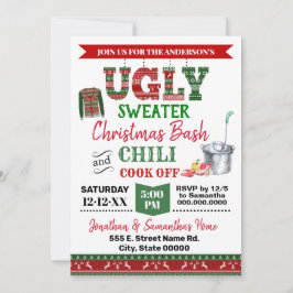 Ugi Sweater & Chili Cook Abends Weihnachtsbash Einladung