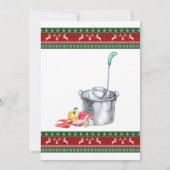 Ugi Sweater & Chili Cook Abends Weihnachtsbash Einladung (Rückseite)