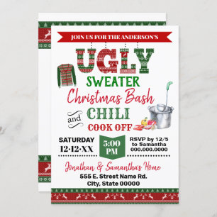 Ugi Sweater & Chili Cook Abends Weihnachtsbash Einladung