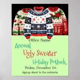 Ugi Sweater Holiday Party Poster
