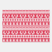 Ugi Sweater Pink, Rot und Grün Weihnachten Geschenkpapier Set (Vorderseite 2)