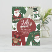 Ugi Sweater Weihnachtsfeier Einladung (Stehend Vorderseite)