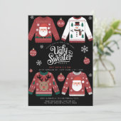 Ugi Sweater Weihnachtsfeier Einladung (Stehend Vorderseite)
