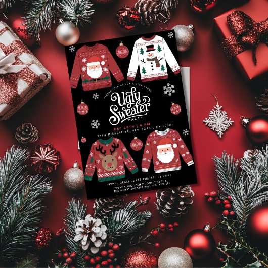 Ugi Sweater Weihnachtsfeier Einladung