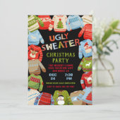 Ugi Sweater Weihnachtsfeier Einladung (Stehend Vorderseite)