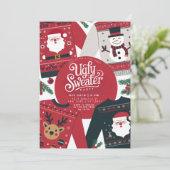 Ugi Sweater Weihnachtsfeier Einladung (Stehend Vorderseite)
