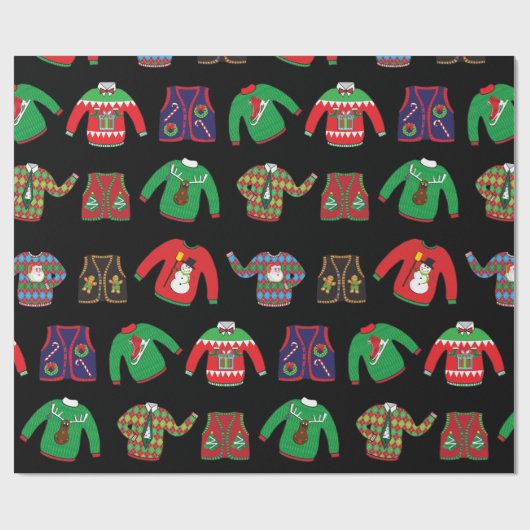 Ugi Sweater Weihnachtswrapping Paper Geschenkpapier (Flach)