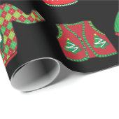 Ugi Sweater Weihnachtswrapping Paper Geschenkpapier (Rolleneckpunkt)