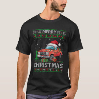 Ugi Xmas Sweater Style Leuchten Weihnachtsmann Lie T-Shirt