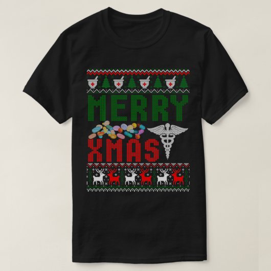 Ugist Apotheker Weihnachtsmarkt Tech Funny Xmas T-Shirt (Design vorne)