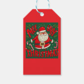 Ugly and Funny Santa's Design Geschenkanhänger (Vorderseite)