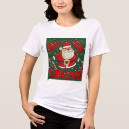 Ugly and Funny Santa's Design Tri-Blend Shirt