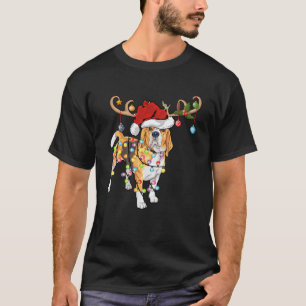 Ugly Beagle Xmas Geschenk Licht Rentier Beagle Chr T-Shirt