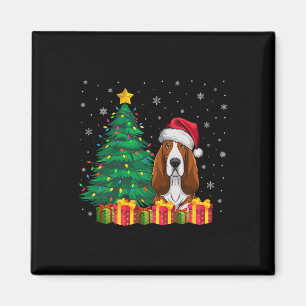 Ugly Bet Hound Weihnachtsmannmütze Weihnachtslicht Magnet