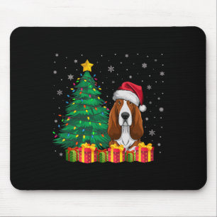 Ugly Bet Hound Weihnachtsmannmütze Weihnachtslicht Mousepad