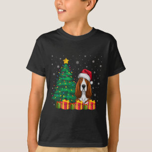 Ugly Bet Hound Weihnachtsmannmütze Weihnachtslicht T-Shirt