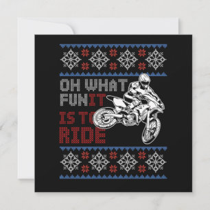Ugly Bike Christmas Motocross Motorrad Xmas Gesche Einladung