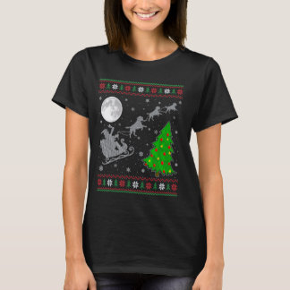 Ugly Black Labrador Hund Xmas Weihnachtsfeier T-Shirt