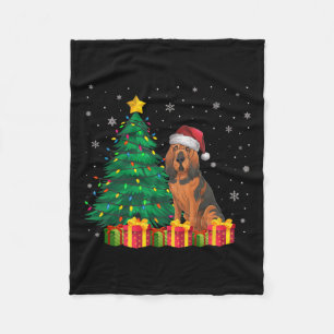 Ugly Bloodhound Weihnachtsmannmütze Weihnachtslich Fleecedecke