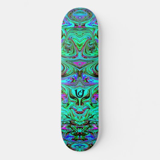 Ugly Blue Liquified Skateboard (Vorderseite)