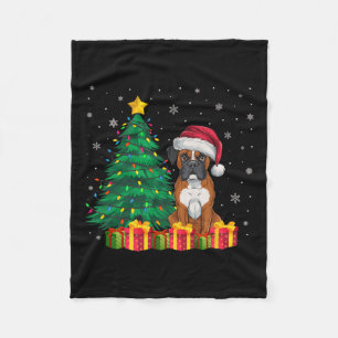 Ugly Boxer Weihnachtsmannmütze Weihnachtsleuchten Fleecedecke