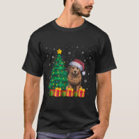 Ugly Briard Weihnachtsmannmütze Weihnachtsleuchten