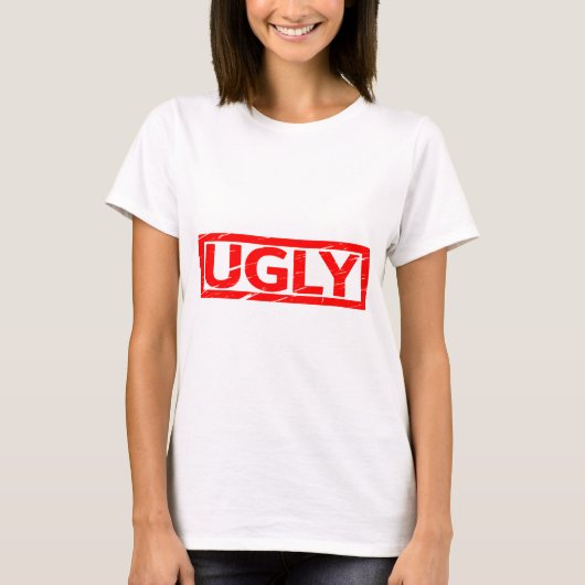 Ugly Briefmarke T-Shirt (Vorderseite)