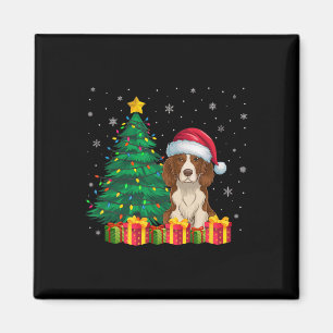 Ugly Brittany Spaniel Weihnachtsmannmütze Christma Magnet