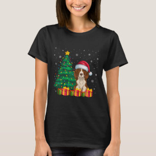 Ugly Brittany Spaniel Weihnachtsmannmütze Christma T-Shirt
