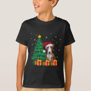 Ugly Bull Terrier Weihnachtsmannmütze Christmas Li T-Shirt
