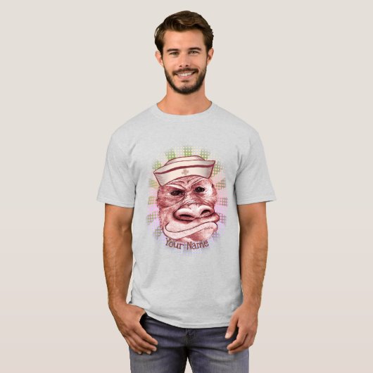 Ugly Button up Krankenschwester T-Shirt (Vorne ganz)