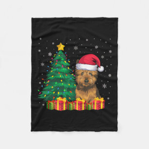 Ugly Cairn Terrier Weihnachtsmannmütze WeihnachtsL Fleecedecke