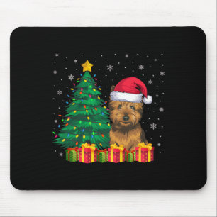 Ugly Cairn Terrier Weihnachtsmannmütze WeihnachtsL Mousepad