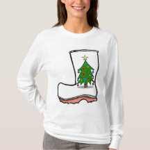 Ugly Cajun Weihnachtspulli Shrimping Stiefel