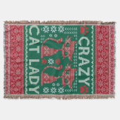 Ugly Cat Lady Sweater Blanket Weihnachtsgeschenk Decke (Vorderseite)