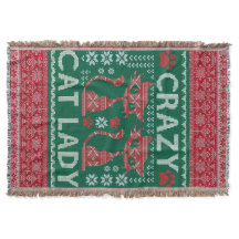 Ugly Cat Lady Sweater Blanket Weihnachtsgeschenk