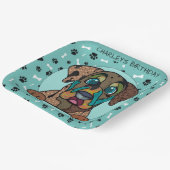 Ugly Catahoula Hund Geburtstag Pappteller (Gewinkelt)