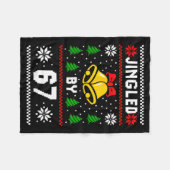 Ugly Christmas 67 Meme Design Funny Six Seven Hand Fleecedecke (Vorderseite (Horizontal))