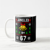 Ugly Christmas 67 Meme Design Funny Six Seven Hand Kaffeetasse (Links)