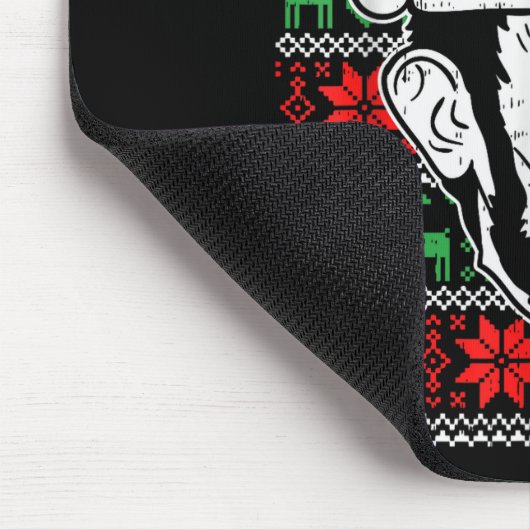 Ugly Christmas Abe Shirt Abraham Lincoln Santa Pat Mousepad (Ecke)