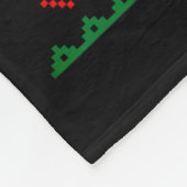 Ugly Christmas Astronaut Riding Rocket Santa Hat T Fleecedecke (Ecke)