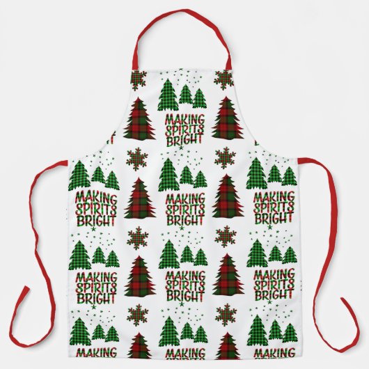 Ugly Christmas Buffalo Kariert Schürze (Vorderseite)