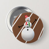 Ugly Christmas Button Snowman (Vorne & Hinten)
