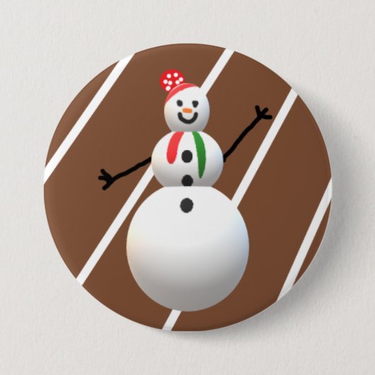 Ugly Christmas Button Snowman (Vorderseite)