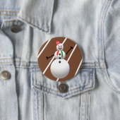 Ugly Christmas Button Snowman (Beispiel)